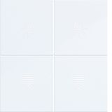 KNX pushbutton cover, 4-way, with backlight, A.x/C.x, matte white