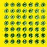 Adhesive label - Dimensions: 130 x 130 mm