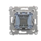 Key with the "horizontal" pictogram for switches and electronic controllers, anthracite