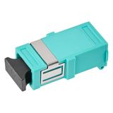 Wholesale FTTH SC/UPC connector, simplex, plastic housing, OM3, ceramic end.