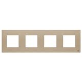 N2274 CV Frame 4-gang / 2+2+2+2-modules - Champagne