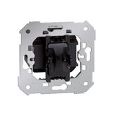 Three positions (1-0-2) single roller blind switch, 10A, 2.5A