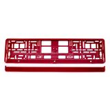 License Plate Frame - Red metalic