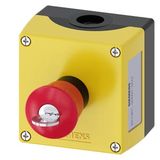Enclosure for command devices, 22 mm, round