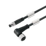 Sensor-actuator Cable, M8 / M12, Number of poles: 3, 7 m, pin, straigh