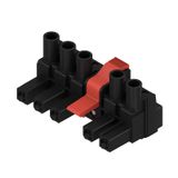 PCB plug-in connector, female plug, 7.62 mm, Number of poles: 5, 180°, Clamping yoke connection, Box