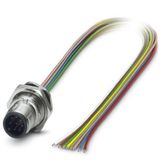 SACC-DSI-M12MS-8CON-M16/0,5 - Device connector, rear mounting