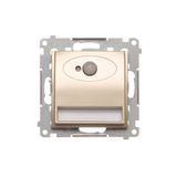 LED luminaire with motion sensor, 230V, Gold matt, metalic