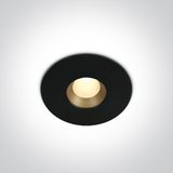 BLACK COB LED 8W WW 36deg IP54 230V DARK LIGHT