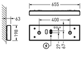 Wall and ceiling luminaire Olisq L MultiLumen 4 Diffuser White ET 32W 4000lm Lambertian (L) IP40 IK03 3 SDCM