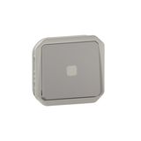 PLEXO 2-WAY SWITCH INDICATOR WITHOUT NEUTRAL 6AX - GREY - MECHANISM