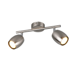 Nancy spotlight 2-pc GU10 brushed steel