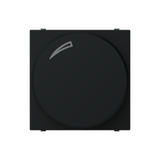 LED rotatory/push dimmer - 2M - Matt Black