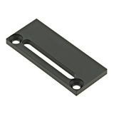 Profile end cap CLF flat with longhole incl. Screws black
