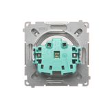 Single fiber optic socket, cream white/electro white