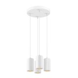 ASTO TUBE, pendant light, GU10, pendant length 250 cm, 4x max. 10 W, white