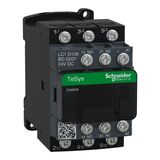 Contactor TeSys LC1D 3P 12A coil 24V DC for tracks (LC1D126BDS207)