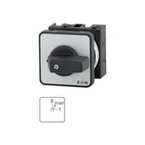 T0-2-15120/E Auxiliary winding switch, T0, 20 A, flush mounting, 2 contact unit(s), Contacts: 3, 45 °, momentary/maintained, With 0 (Off) position, With spring-ret