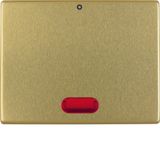 Rocker with red lens and imprint "0", Arsys, gold metal