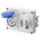 Industrial Socket 32A 230V 2P+E IP67 6H