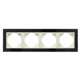 FOUR-GANG FRAME GRANITE/PEARL