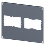 SIVACON, floor, with cut-outs for flanges, IPXX, D: 600 mm, W: 600 mm