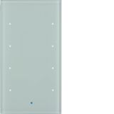 KNX glass sensor 4gang comf, intg bus coupl. unit, KNX-TS sensor, glas