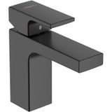 Vernis Shape 100 basin mixer, with pop-up, matte black