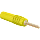 1 mm plug, solder connection, 0.25 mm², yellow, 22.2602-24