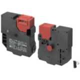 Guard lock safety door-switch, D4JL, Front And Rear Release Model, Special Release Key, Indicator : Green, Mechanical Lock/Solenoid Release, 3NC+3NC, M20 D4JL0082D