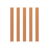 VC32VT-BF400 flat copper set 400A L=215MM consisting of 5x20x10