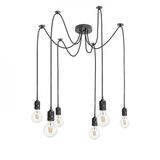 CINDY VI pendant black 230V LED E27 6x15W