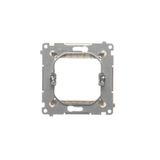 Transition adapter for 45x45 mm fitting type, Silver matt, metalic