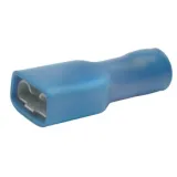 Insulated flat plug sleeve, 2.8 x 0.8 mm, 1.5 to 2.5 mm², AWG 16 to 14, brass, tin-plated, blue, 8301AV