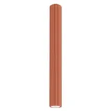 Cylindrical ceiling lamp, grooved tube, red, GU10, KARBON