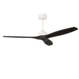 Fan Stem Evo ø1220mm White with Black Blades Black LED