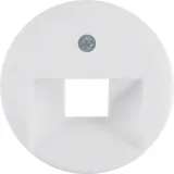 Central piece for UAE socket 1930/glass polar white, glossy