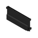 PCB plug-in connector, male header, Flange, THT/THR solder connection, 5.08 mm, Number of poles: 16, 180°, Solder pin length (l): 3.2 mm, tinned, black, Box