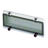 Window for 12 modules, with protective cover