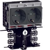 acc.box without cover SL20080, 2xSTD, bl