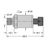 Pressure Transmitter Ratiometric Output (3-Wire)   PT600R-2104-U6-MP11