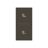 Rocker cover dimmer symbol - 1M - Total Anthracite