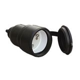 AWA-GO IP44 socket color: black