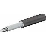 Test plug adapter, 2.3 mm plug to 4 mm socket, black, 24.0100-21