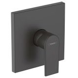 Vernis Shape built-in shower mixer, surface-mounted, matte black