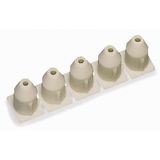 Insulation stop 0.25 - 0.5 mm² 5 pieces/strip light gray