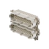 HDC insert, Male, 500 V, 16 A, Number of poles: 24, Screw connection, Size: 8