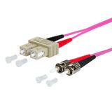 OpDAT patch cord SC-D/2xST OM4, 1.0 m