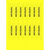 PVC label 35x10mm for cable-ties, yellow, for SmartPrintPlus