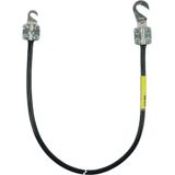 Earthing cable 10mm² / L 1.0m black w. 1 cable lug (B) M8/M10 a. (A) M